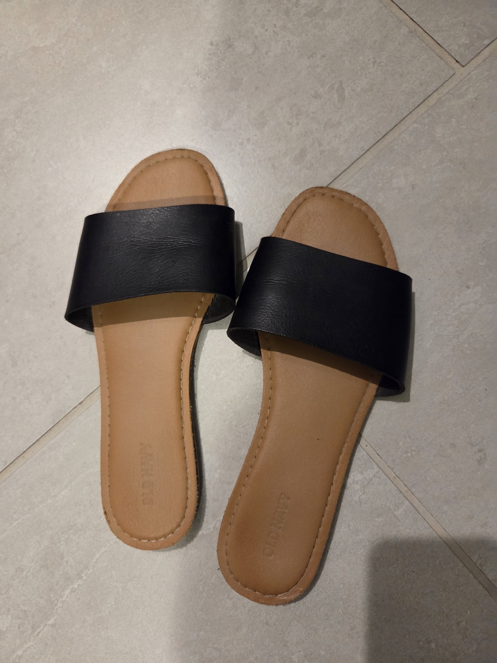 Black Slide Sandals by Unknown Brand - Classic Women's Slides